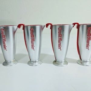 Lot (4)Grand Marnier side car plastic shot glasses